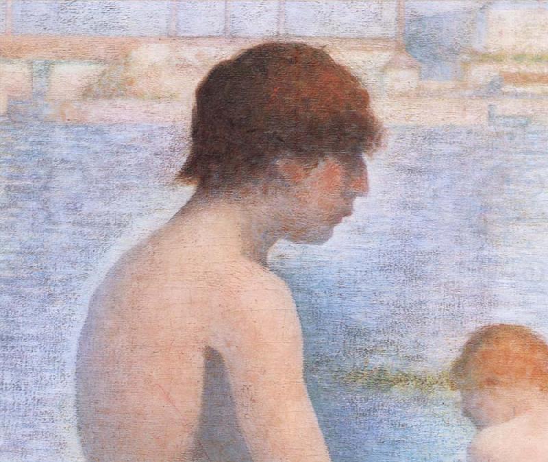 Georges Seurat Detail of Bather oil painting picture